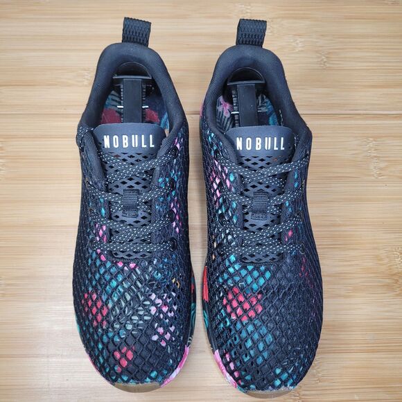 Nobull Floral Mesh Runner Midnight Tropical Men's 7.5 Womens 9 Trainers Sneakers - Picture 7 of 10